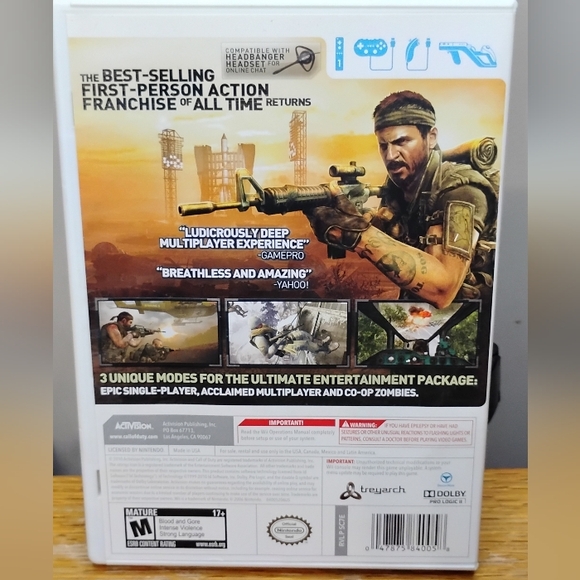 Call of Duty: Black Ops Nintendo Wii Complete - Picture 4 of 10